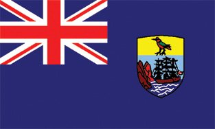 St. Helena 2x3' Poly Flag