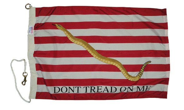 Perma-Nyl 2'8 9/16in x 1'10 13/16in Nylon Navy Don't Tread On Me