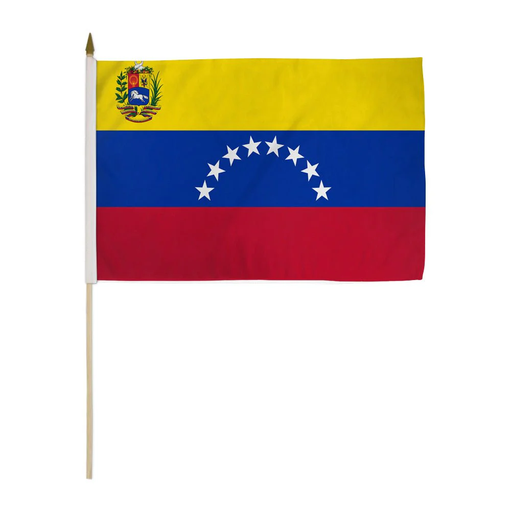 Venezuela 12X18 inch Handheld Stick Flag