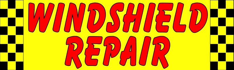 3' x 10' Windshield Repair Banner