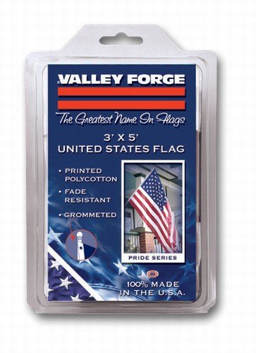 Polycotton 3'x5' Printed US Flag, Polycotton 3'x5' US Flag, Polycotton 3'x5' American Flag