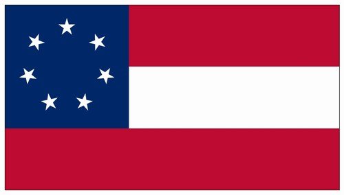 3'x5' Cotton Stars and Bars Flag