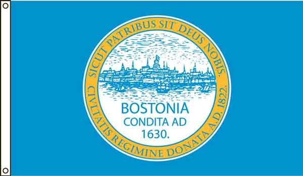 City of Boston 3'x5' Nyl-Flag