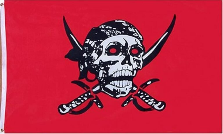 Caribbean Pirate 3x5ft Poly Flag