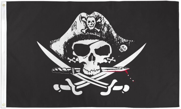 Deadman Chest Tricorner Pirate Flag 3x5ft Poly