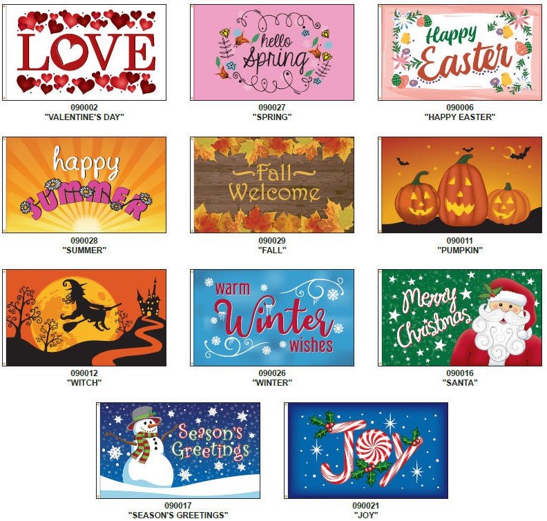 Nylon Specialty Novelty Flags