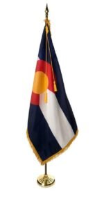 Deluxe Colorado Flag 9' Presentation Set