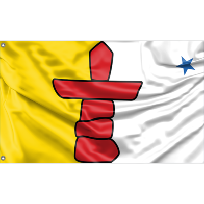 Nunavut Flag 3x5ft Canadian Territory Flag, Nunavut 3'x5' Nylon Flag, Perma-Nyl 3'x5' Nylon Nunavut Flag